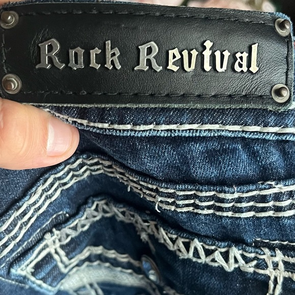 Rock Revival Women's 27 Serena Easy Boot Blue Denim Jeans Pants buckle - Picture 8 of 15